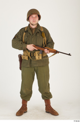  U.S.Army uniform World War II. - Technical Corporal - poses 